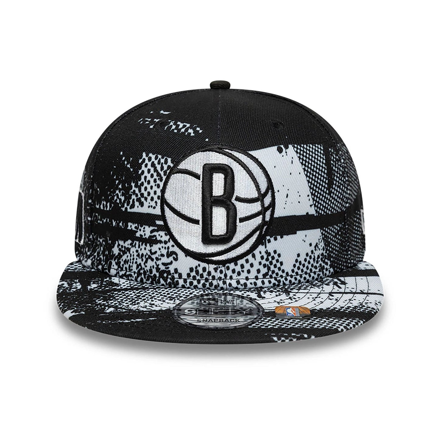 This is a Brooklyn Nets NBA Tip Off black 9FIFTY Snapback Cap 3