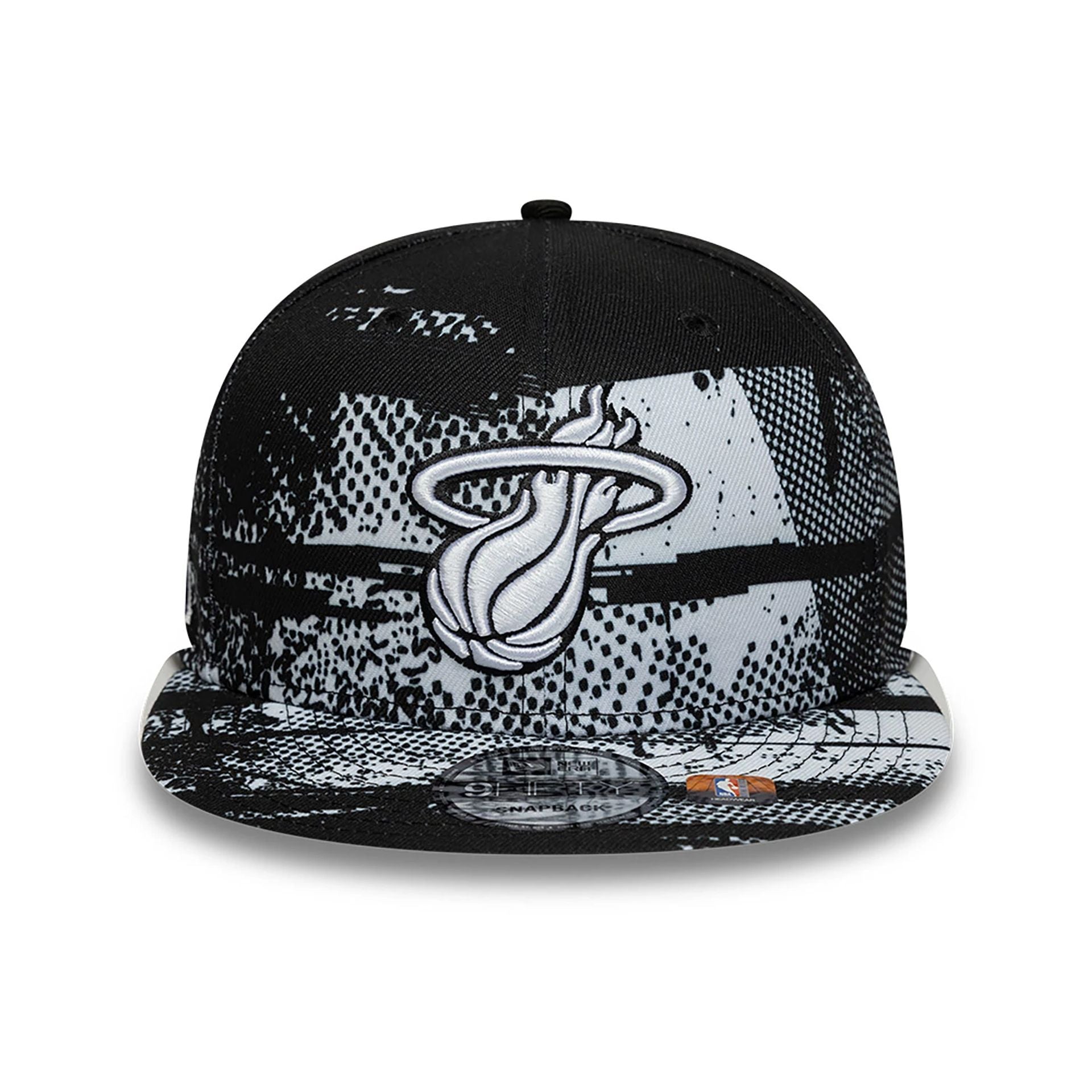 This is a Miami Heat NBA Tip Off Black 9FIFTY Snapback Cap 3