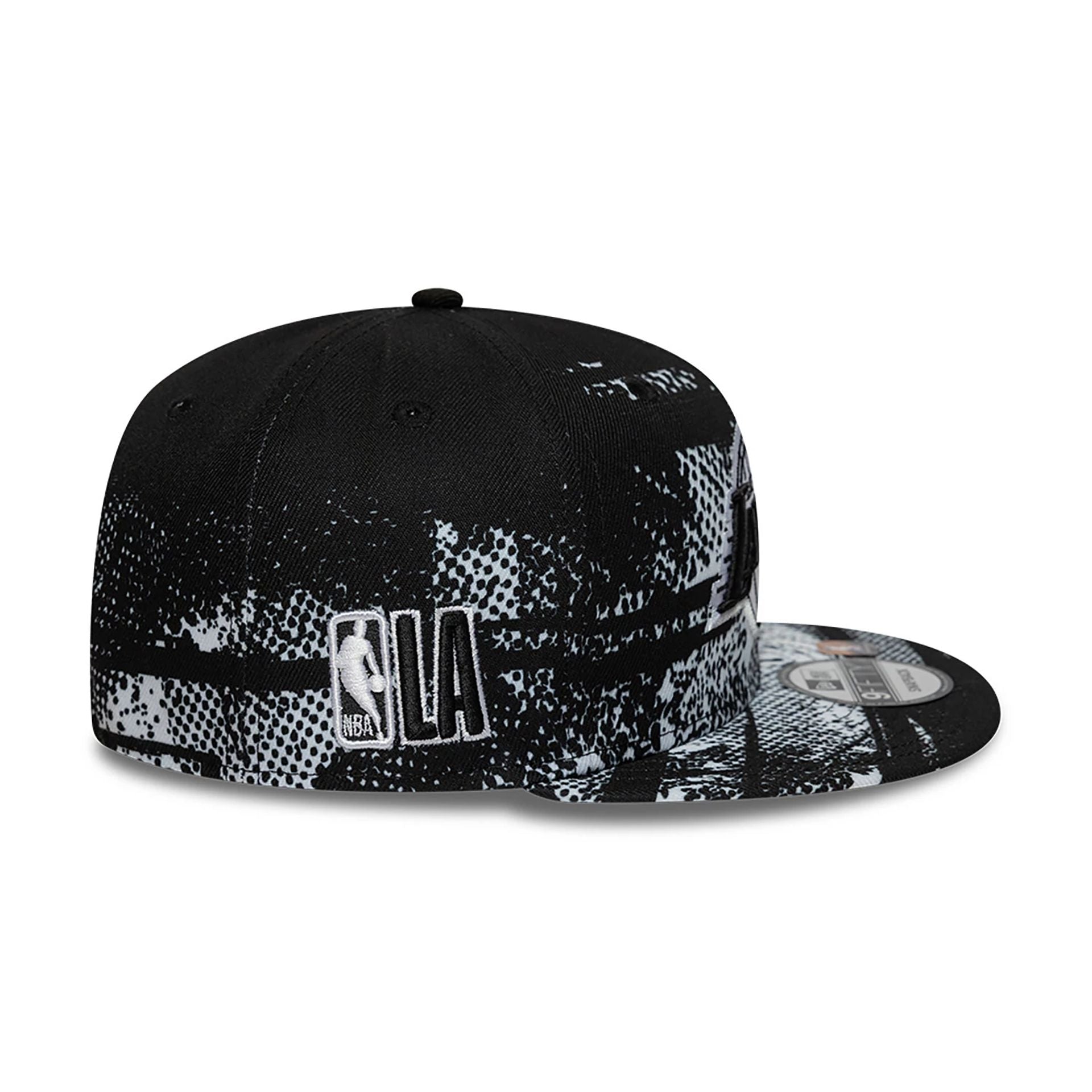 This is a LA Lakers NBA Tip Off Black 9FIFTY Snapback Cap 6