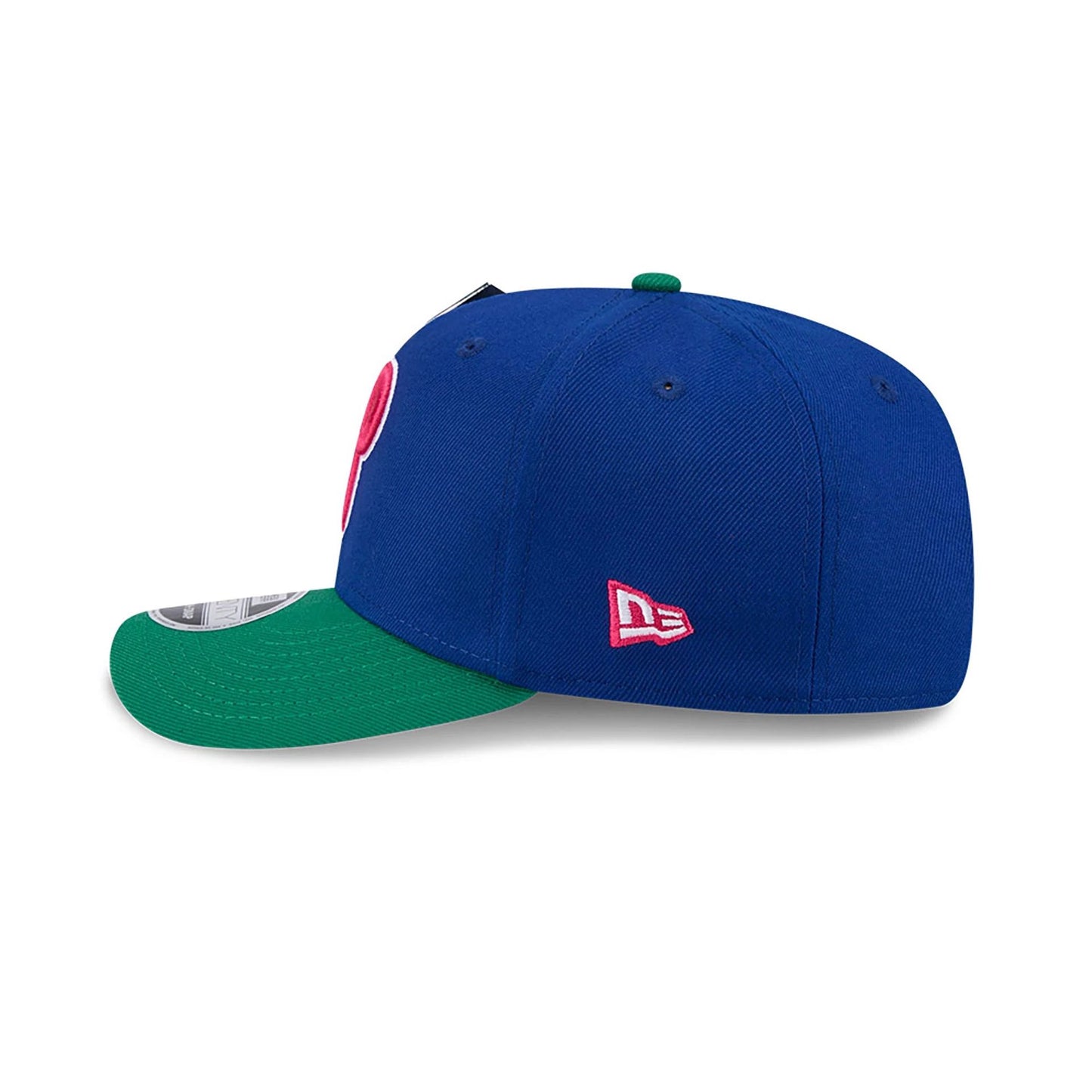 This is a Philadelphia Phillies Big League Chew Blue 9SEVENTY Stretch Snap Cap 7