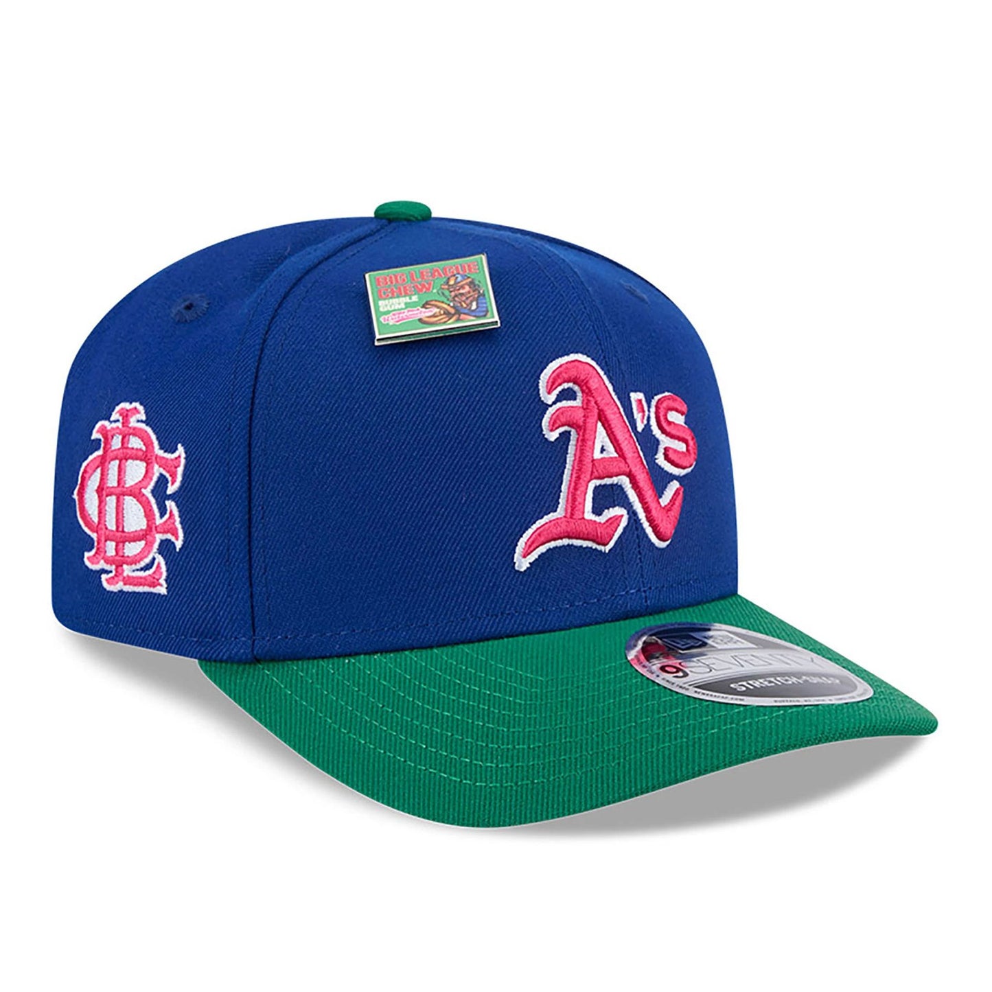 This is a Oakland Athletics Big League Chew Blue 9SEVENTY Stretch Snap Cap 1