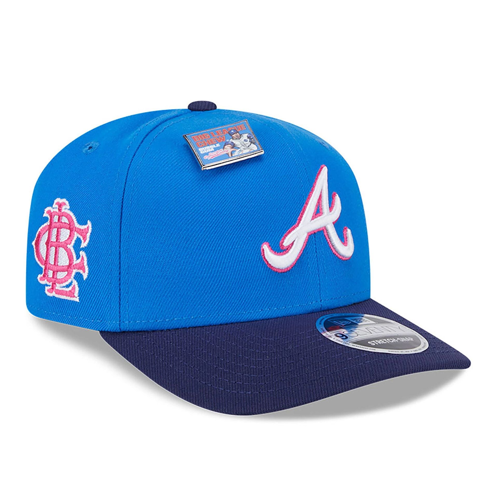 This is a Atlanta Braves Big League Chew Blue 9SEVENTY Stretch Snap Cap 1