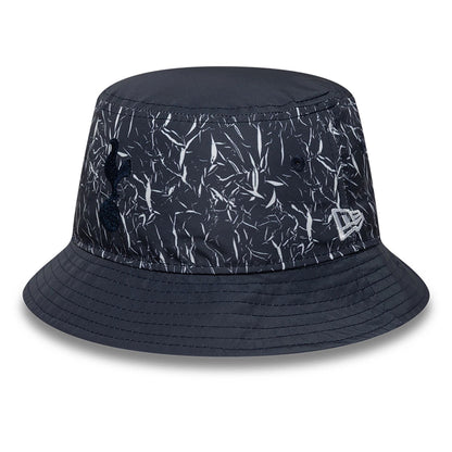 This is a Tottenham Hotspur FC Crinkle Tapered Navy Bucket Hat 1