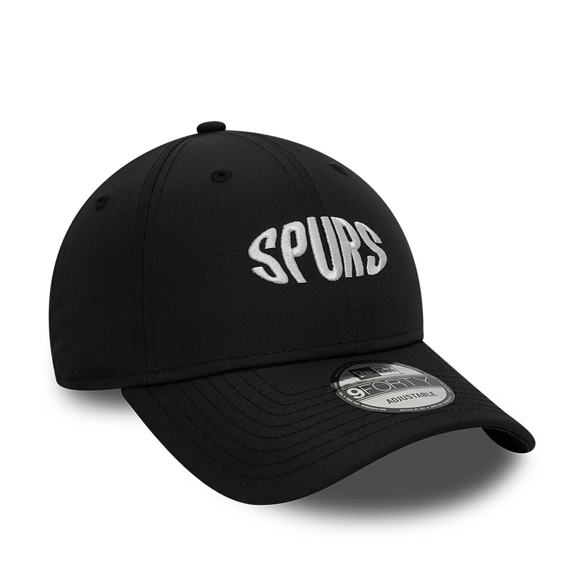 This is a Tottenham Hotspur FC Wordmark Featherweight Poly Black 9FORTY Adjustable Cap 3