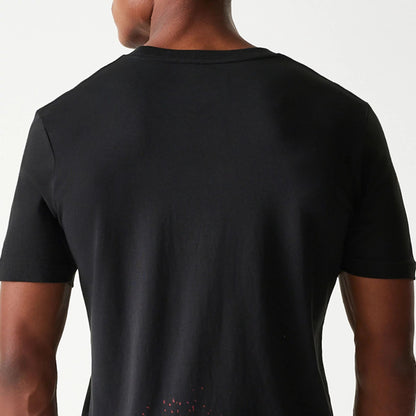 The Male model is wearing Miami Heat NBA Tip Off Black T-Shirt 7