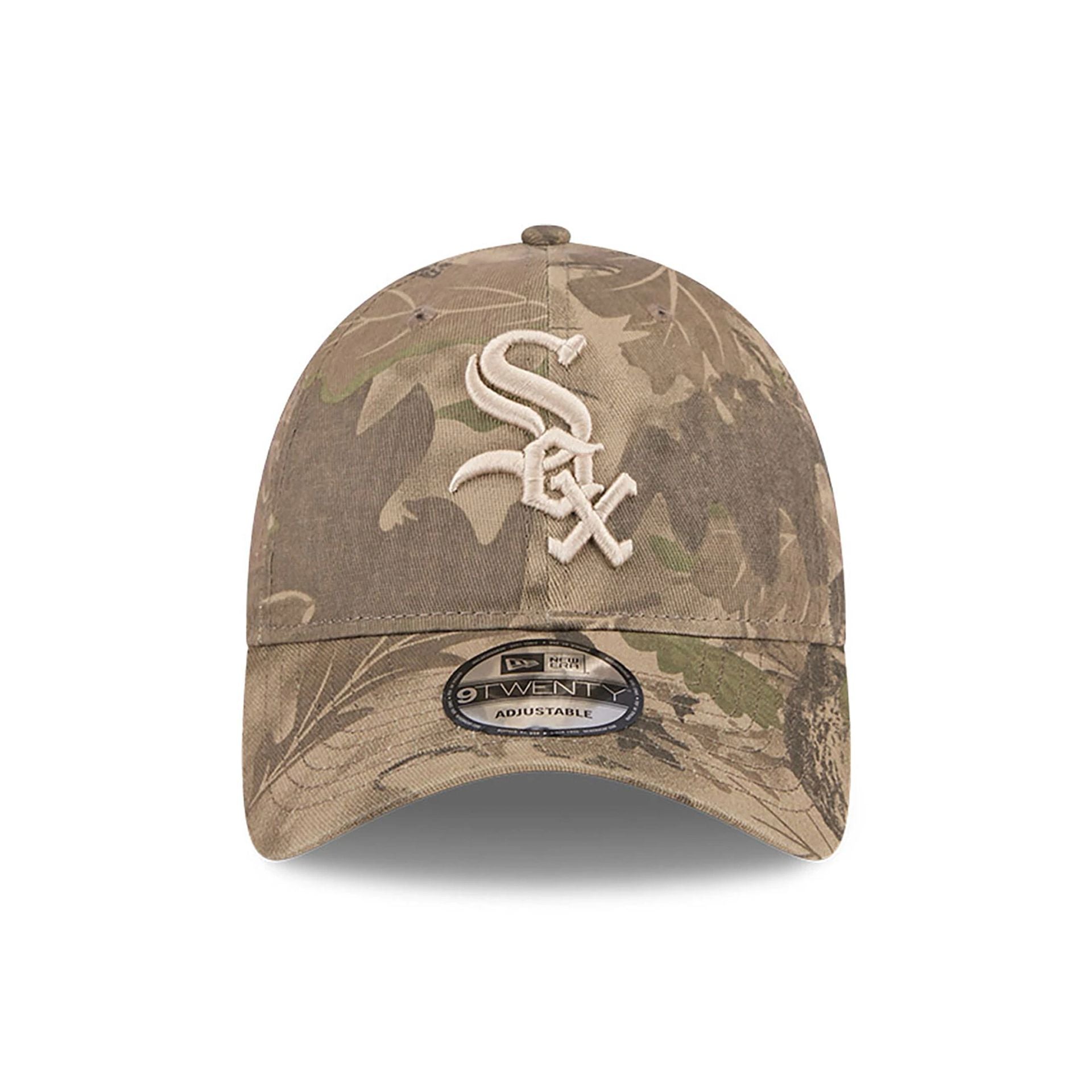 This is a Chicago White Sox Leaf Camo All Over Print 9TWENTY Adjustable Cap 2