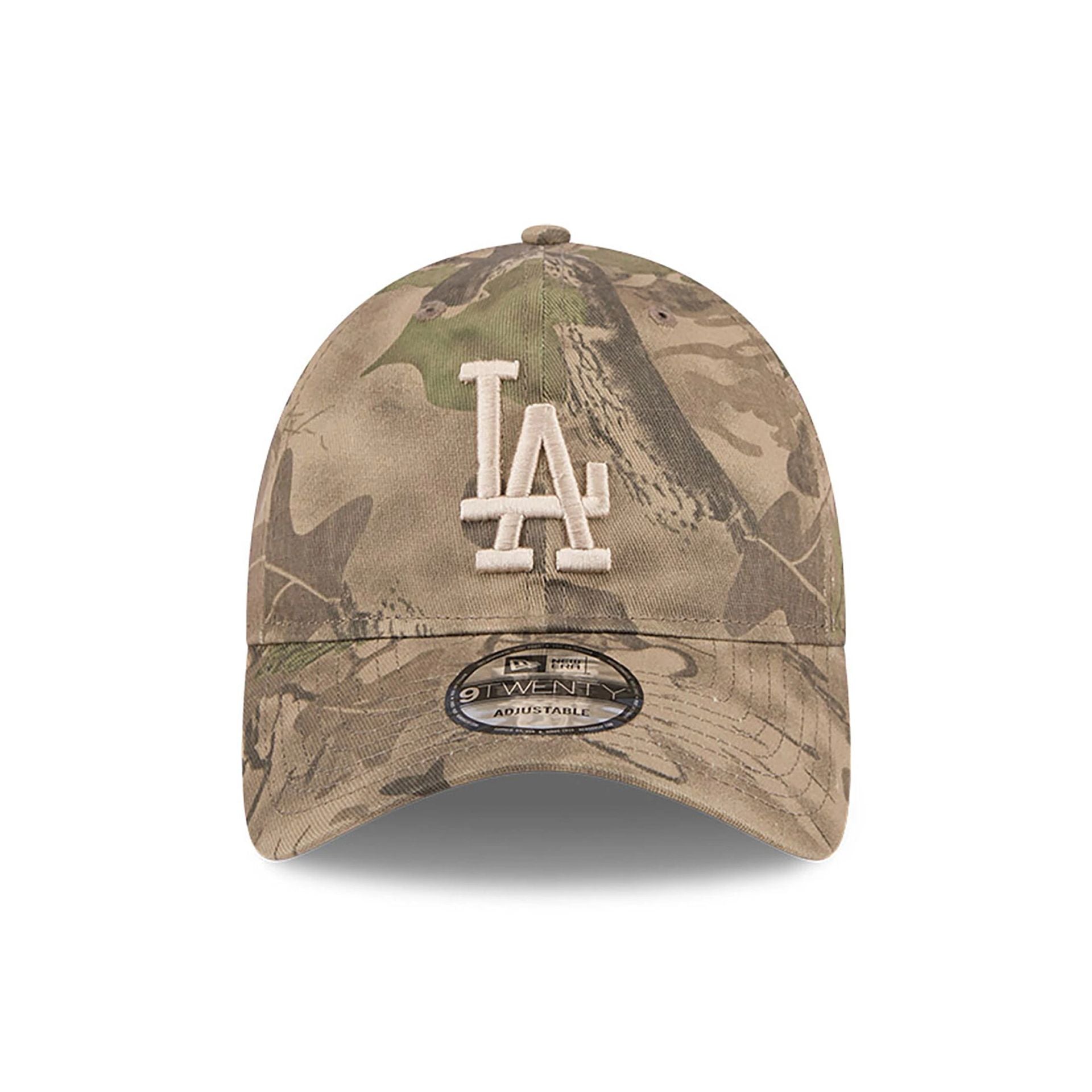 This is a LA Dodgers Leaf Camo All Over Print Print 9TWENTY Adjustable Cap 2