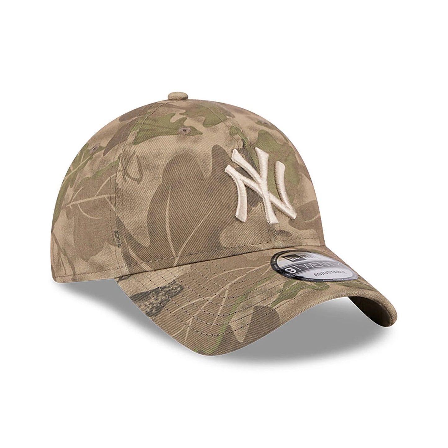 This is a New York Yankees Leaf Camo All Over Print 9TWENTY Adjustable Cap 3