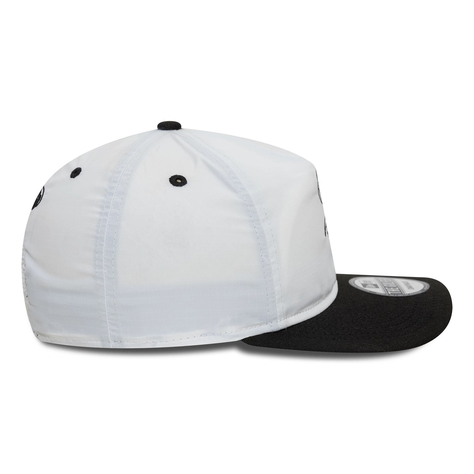 This is a Chicago White Sox Chrome Logo White Golfer Snapback Cap 7