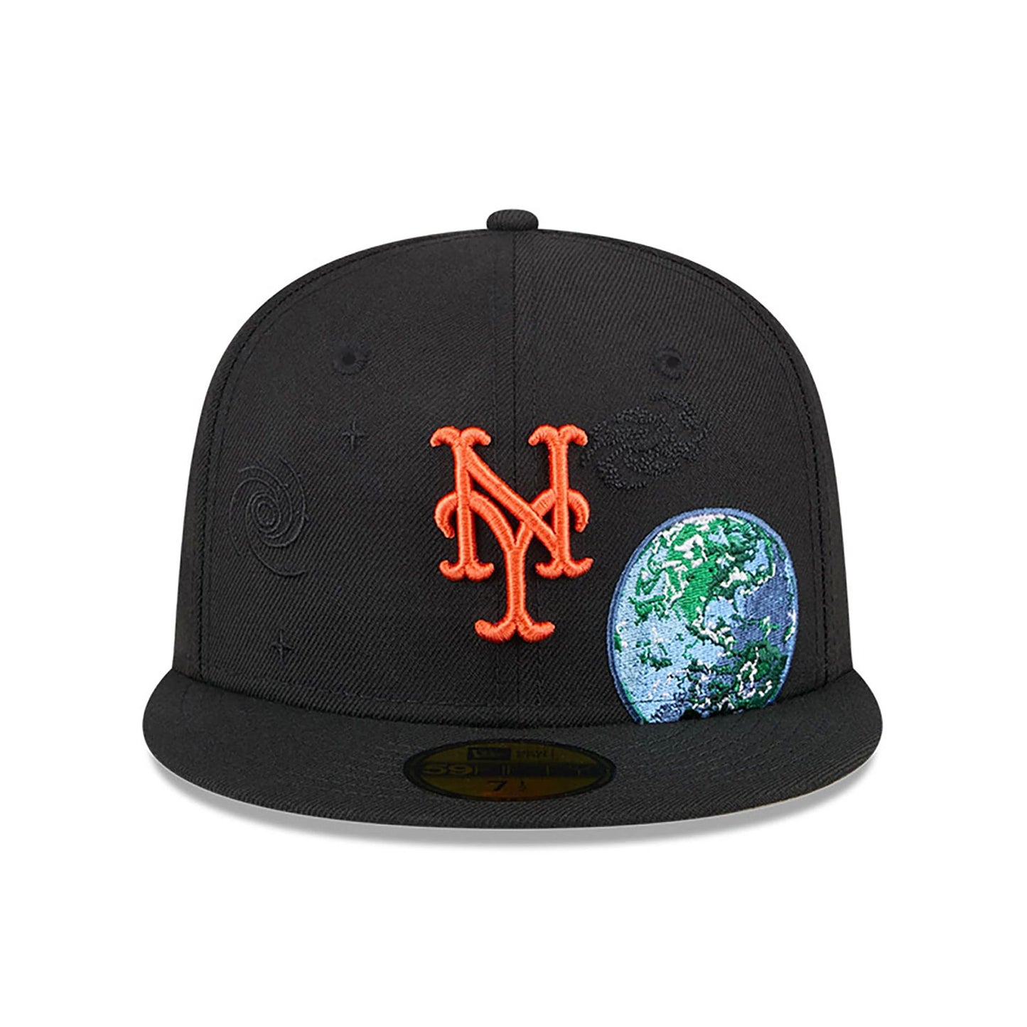 This is a New York Mets Global Black 59FIFTY Fitted Cap 3