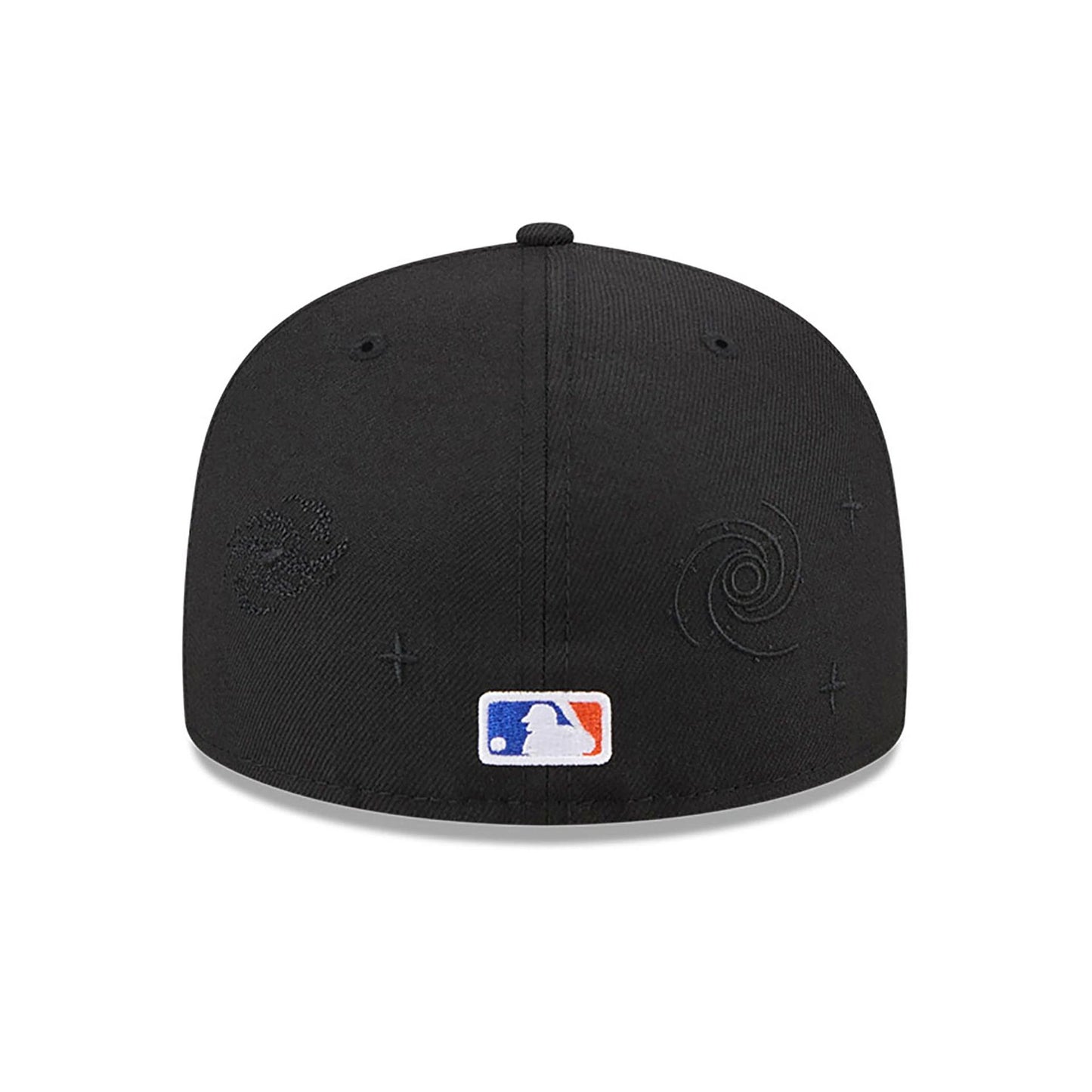 This is a New York Mets Global Black 59FIFTY Fitted Cap 5