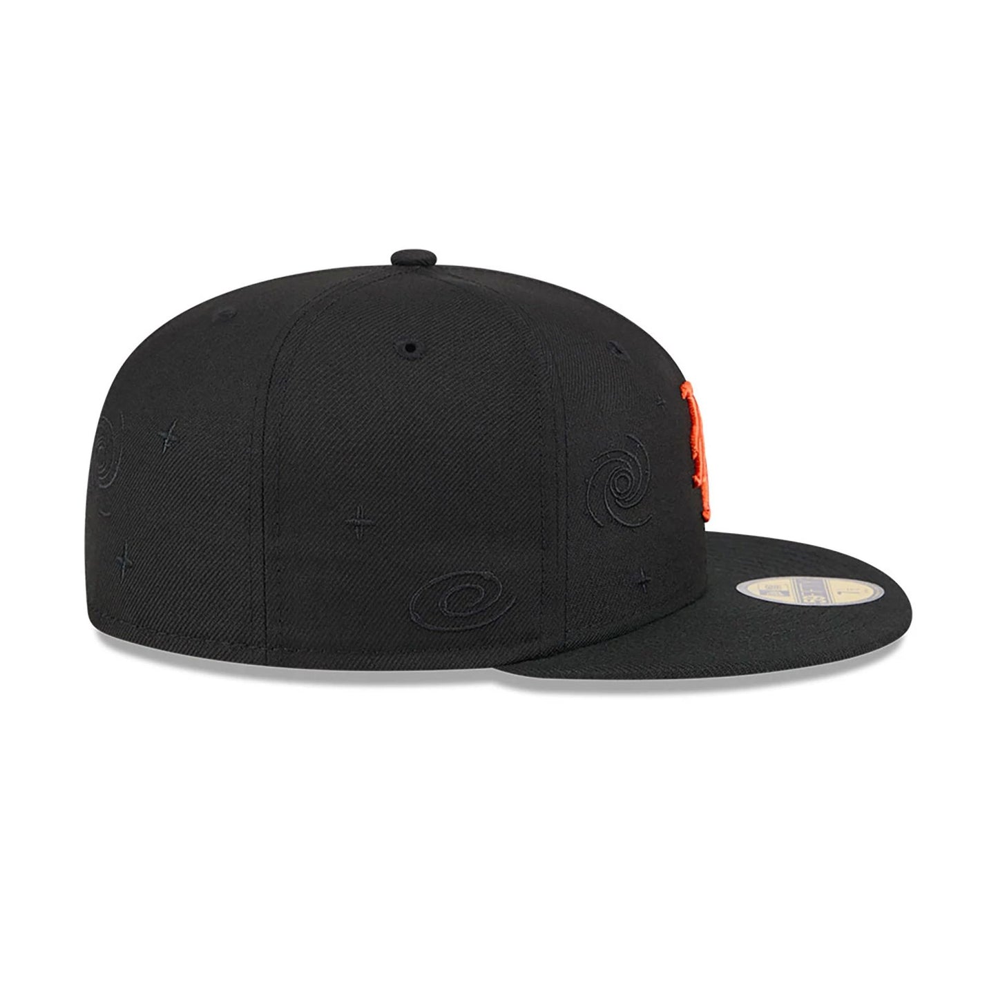 This is a New York Mets Global Black 59FIFTY Fitted Cap 6