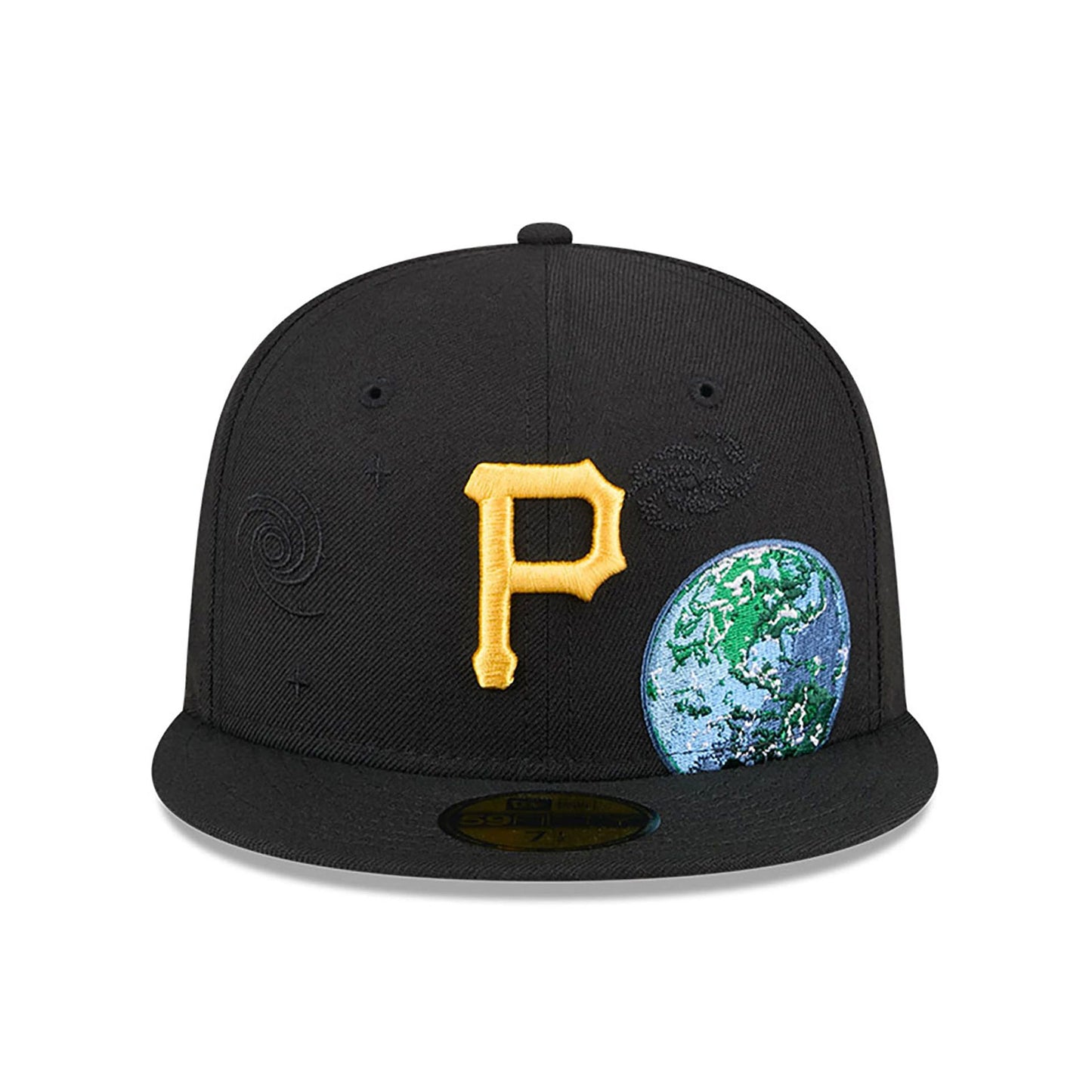 This is a Pittsburgh Pirates Global Black 59FIFTY Fitted Cap 3