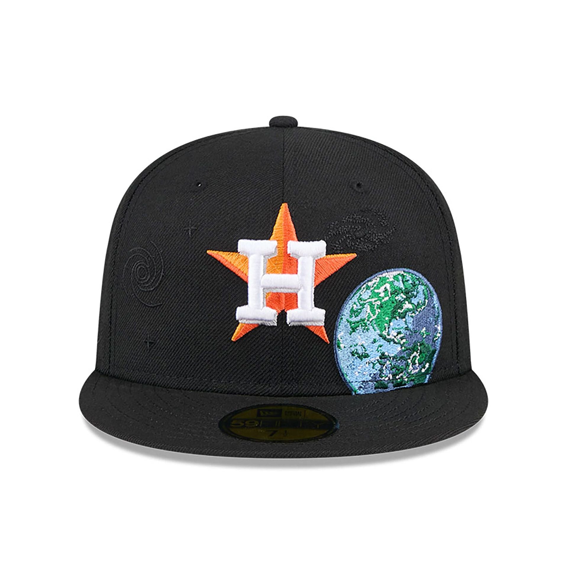 This is a Houston Astros Global Black 59FIFTY Fitted Cap 3