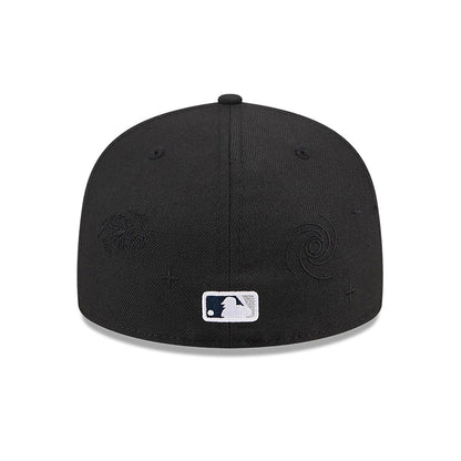 This is a New York Yankees Global Black 59FIFTY Fitted Cap 5