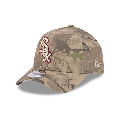 This is a Chicago White Sox Leaf Camo assorted print 9FORTY A-Frame Adjustable Cap 1