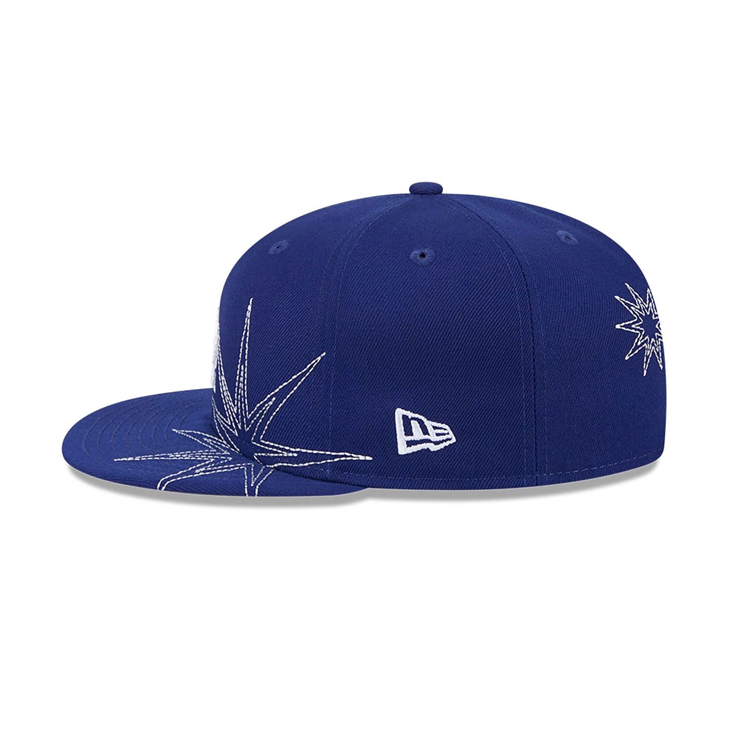 This is a LA Dodgers Solar Stars Dark Blue 59FIFTY Fitted Cap 7