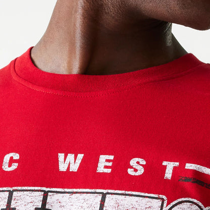 The Male model is wearing Kansas City Chiefs Sport Classic Red T-Shirt 6