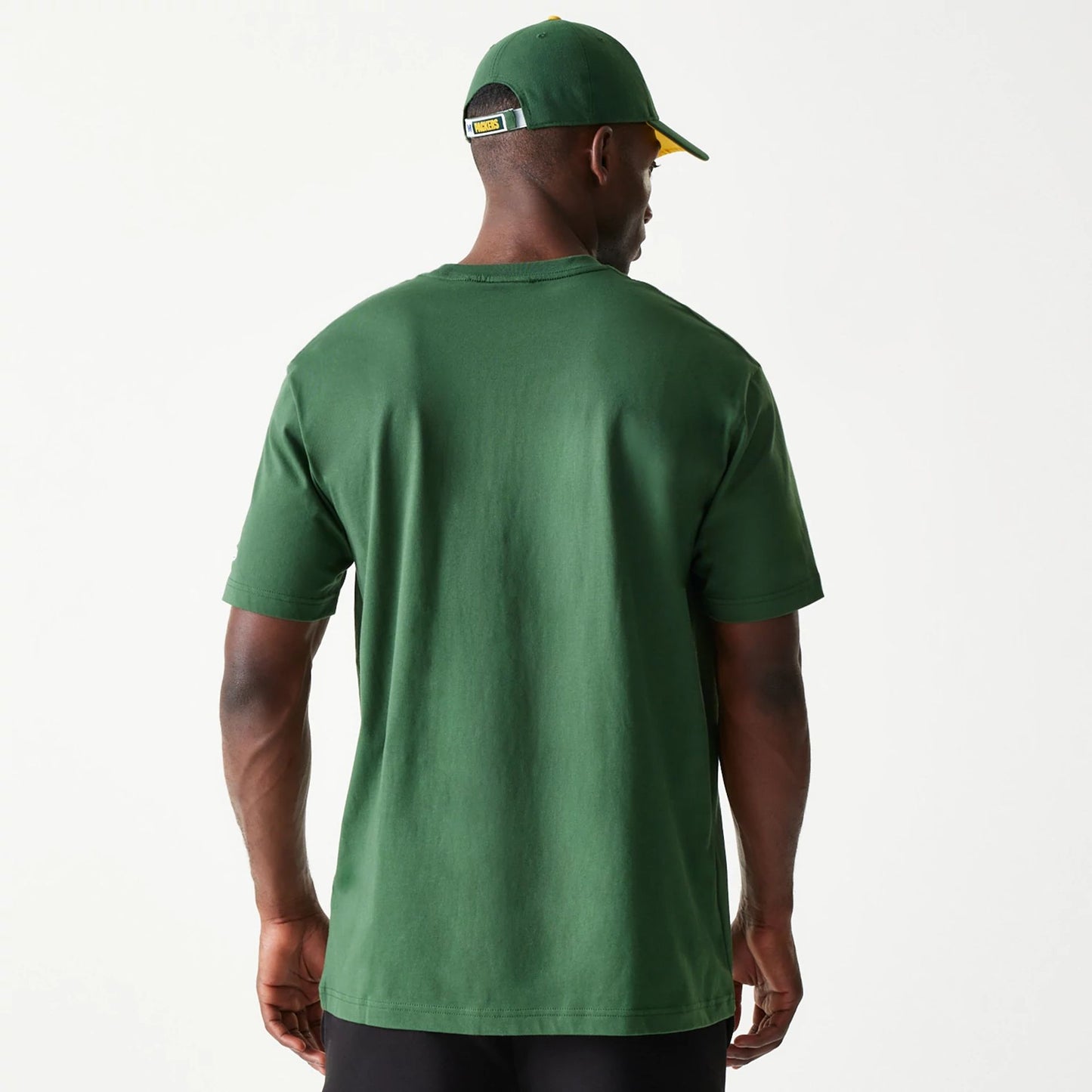 The Male model is wearing Green Bay Packers Sport Classic Dark Green T-Shirt 2