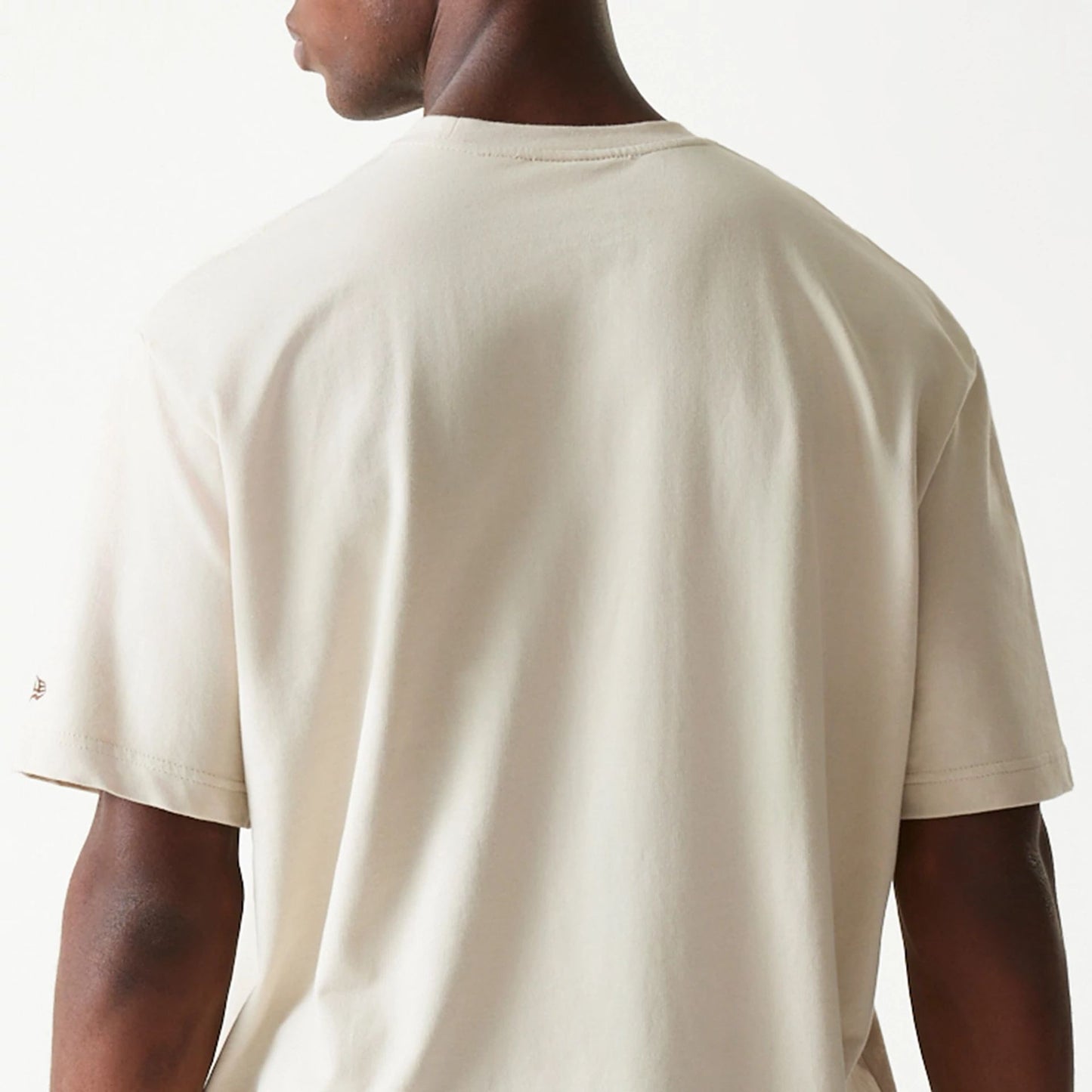 The Male model is wearing LA Dodgers Upholstery Light Beige T-Shirt 7