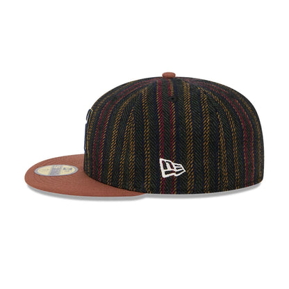 This is a Arizona Diamondbacks Vintage Herringbone Dark Brown 59FIFTY Fitted Cap 7