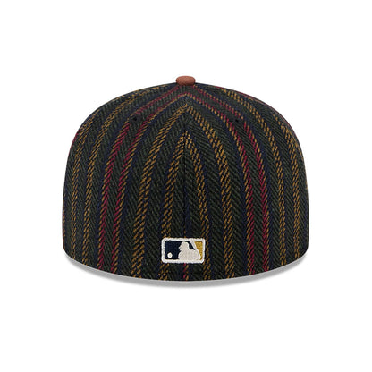 This is a Pittsburgh Pirates Vintage Herringbone Dark Brown 59FIFTY Fitted Cap 5