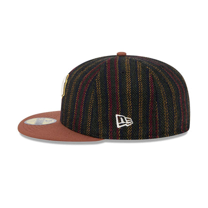 This is a Pittsburgh Pirates Vintage Herringbone Dark Brown 59FIFTY Fitted Cap 7