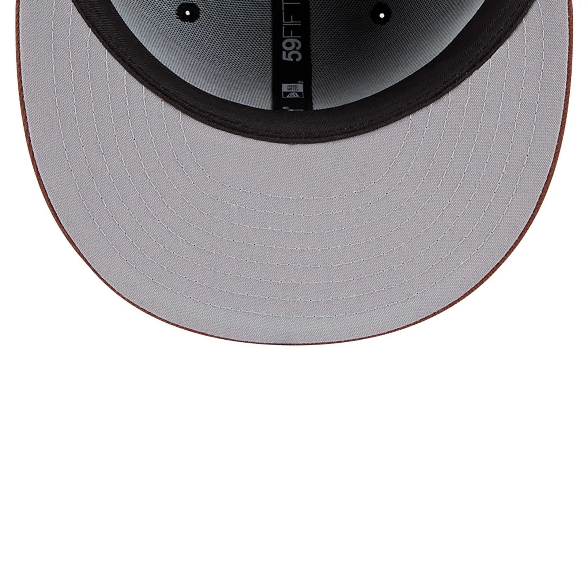 This is a San Francisco Giants Vintage Herringbone Dark Brown 59FIFTY Fitted Cap 2