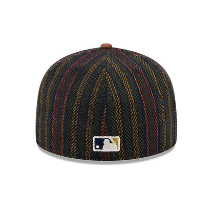 This is a Seattle Mariners Vintage Herringbone Dark Brown 59FIFTY Fitted Cap 5