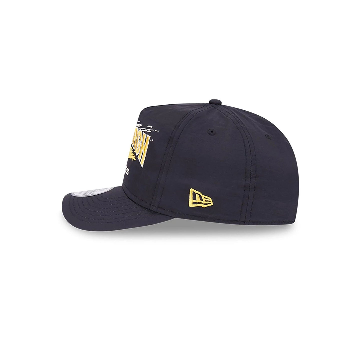 This is a Pittsburgh Pirates Throwback Brush Black Golfer Clipback Adjustable Cap 7