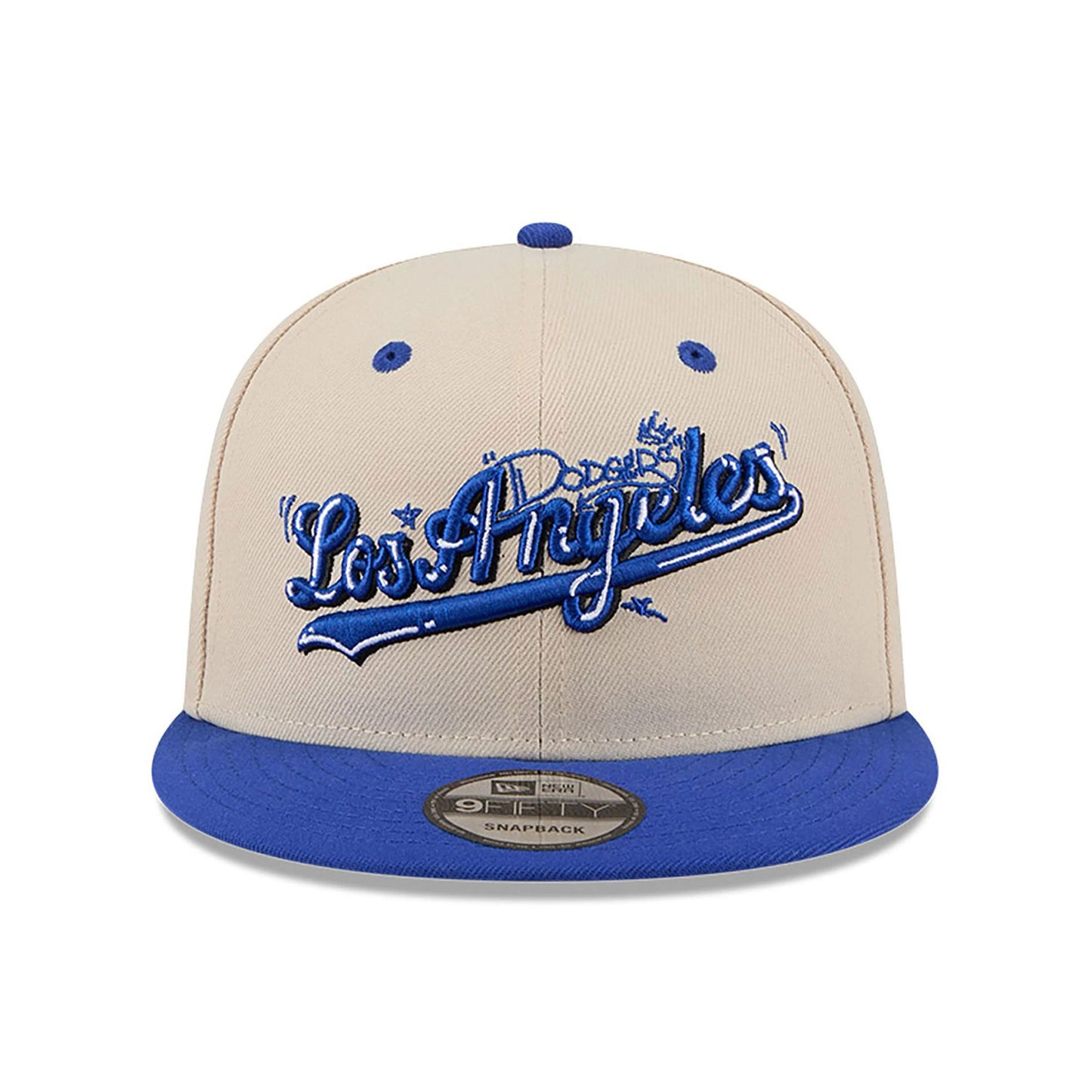 This is a LA Dodgers Team Art Beige 9FIFTY Snapback Adjustable Cap 3