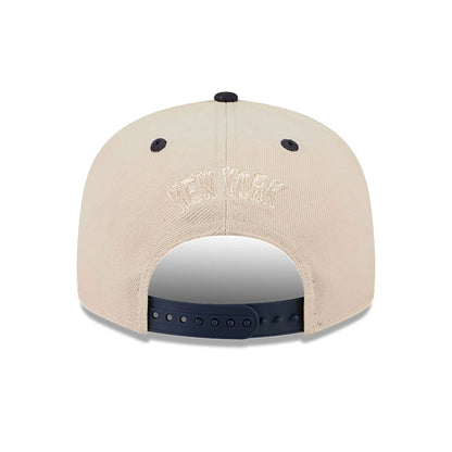 This is a New York Yankees Team Art Beige 9FIFTY Snapback Cap 4