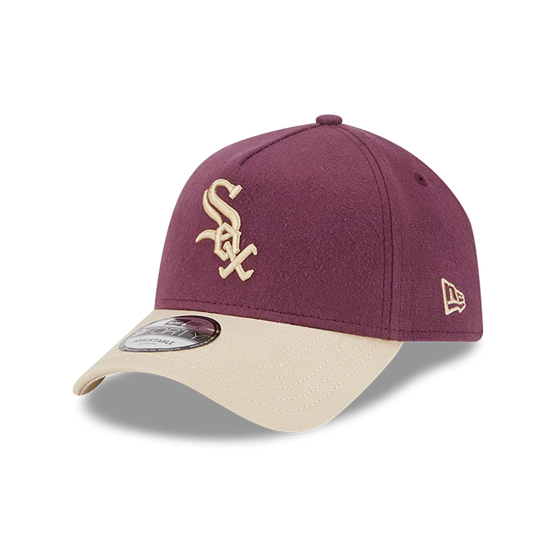 This is a Chicago White Sox Moleskin Crown Dark Purple 9FORTY A-Frame Adjustable Cap 1