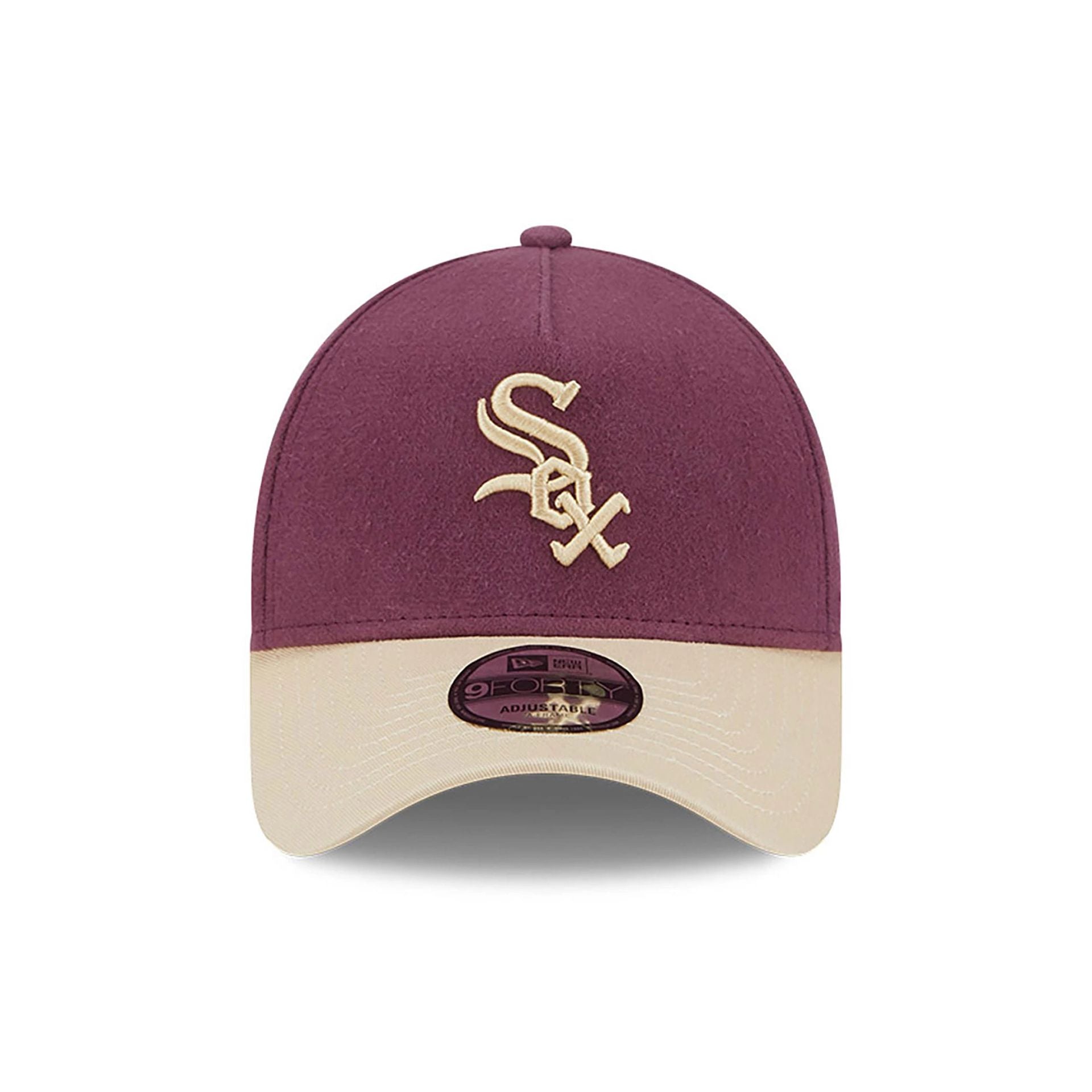 This is a Chicago White Sox Moleskin Crown Dark Purple 9FORTY A-Frame Adjustable Cap 2