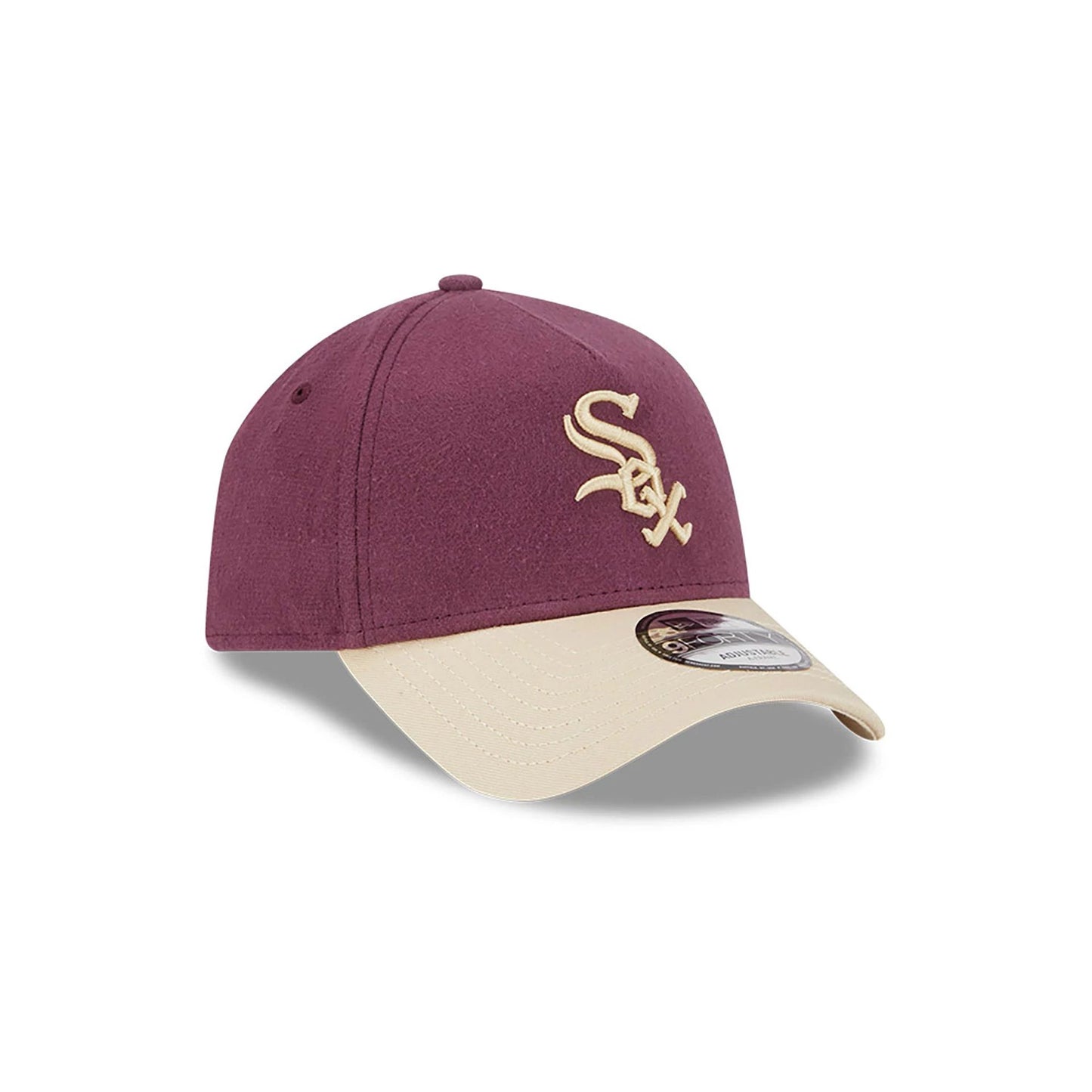 This is a Chicago White Sox Moleskin Crown Dark Purple 9FORTY A-Frame Adjustable Cap 4