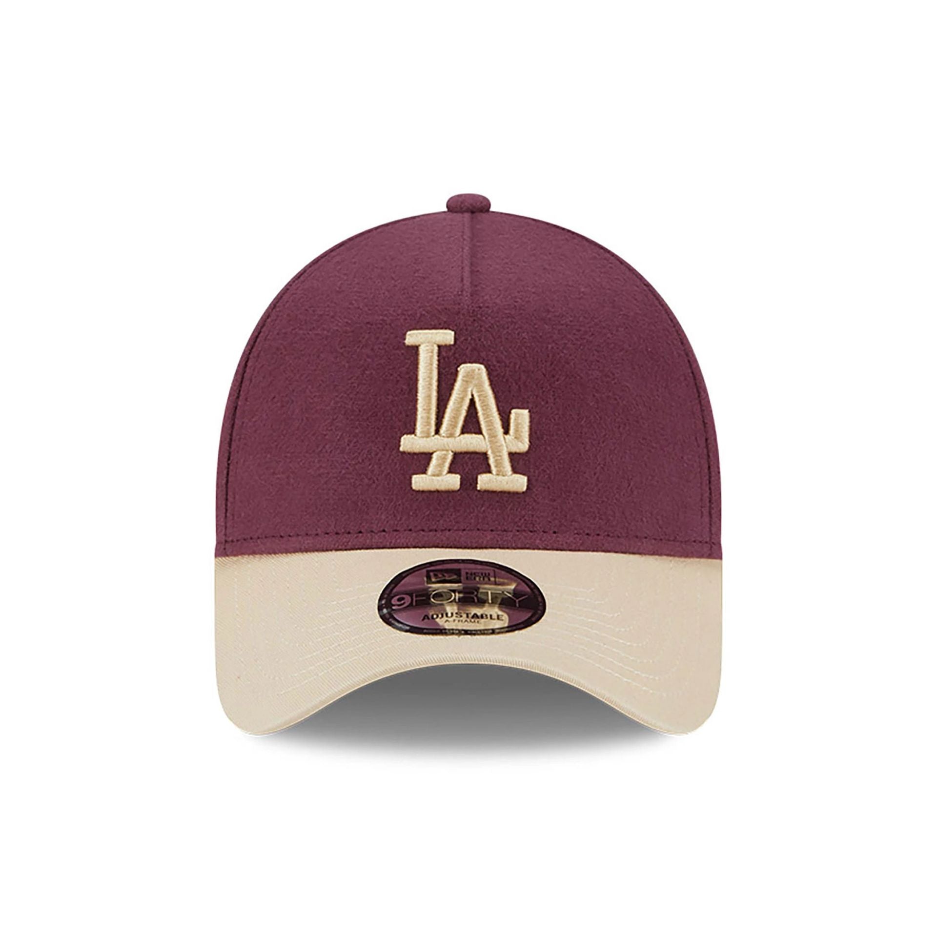 This is a LA Dodgers Moleskin Crown Dark Purple 9FORTY A-Frame Adjustable Cap 2