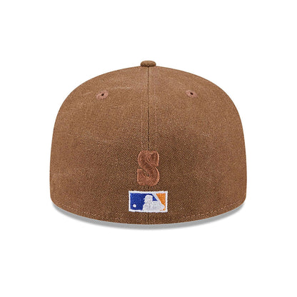 This is a Seattle Mariners Logo Scribble Dark Brown 59FIFTY Fitted Cap 5