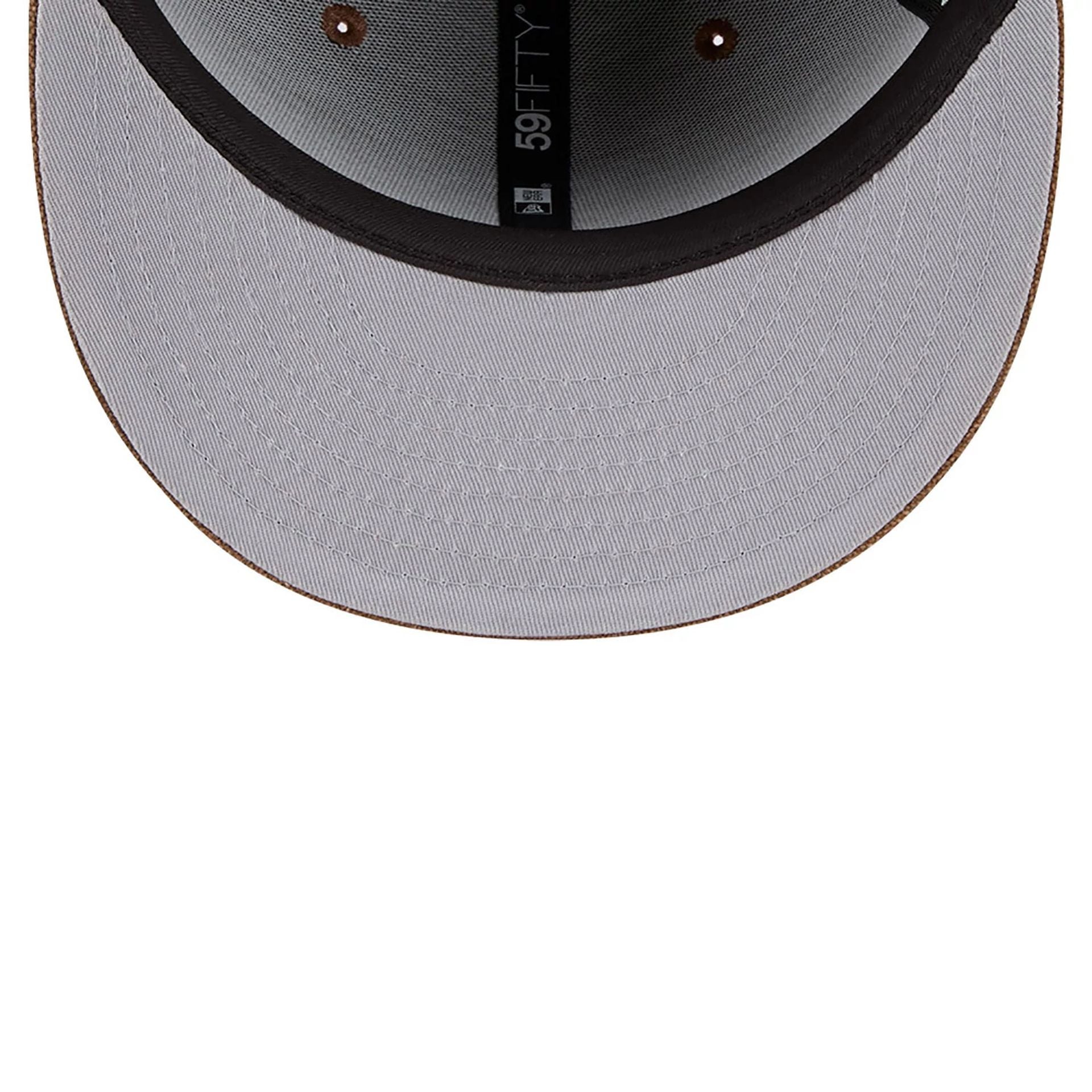 This is a New York Mets Logo Scribble Dark Brown 59FIFTY Fitted Cap 2