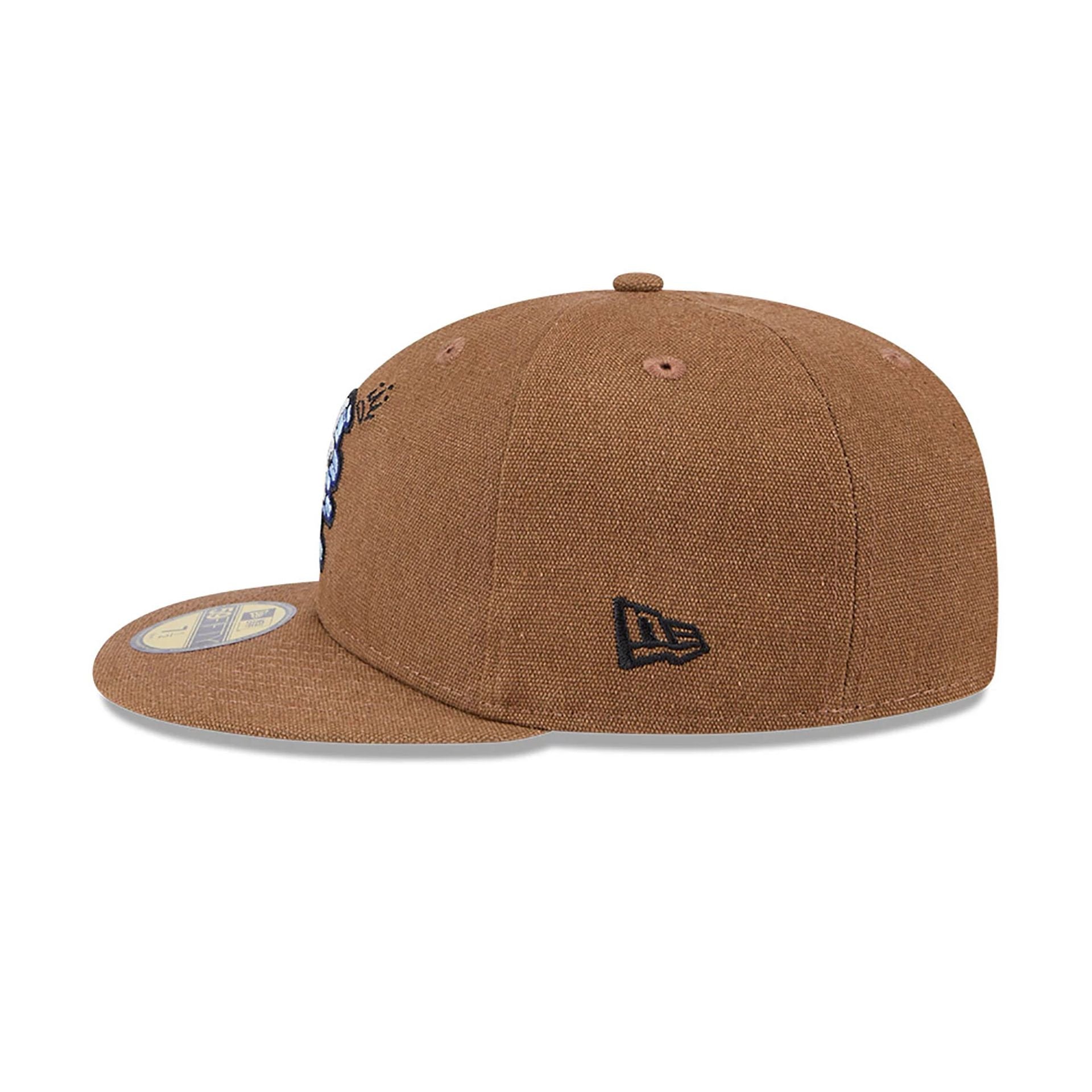 This is a New York Mets Logo Scribble Dark Brown 59FIFTY Fitted Cap 7