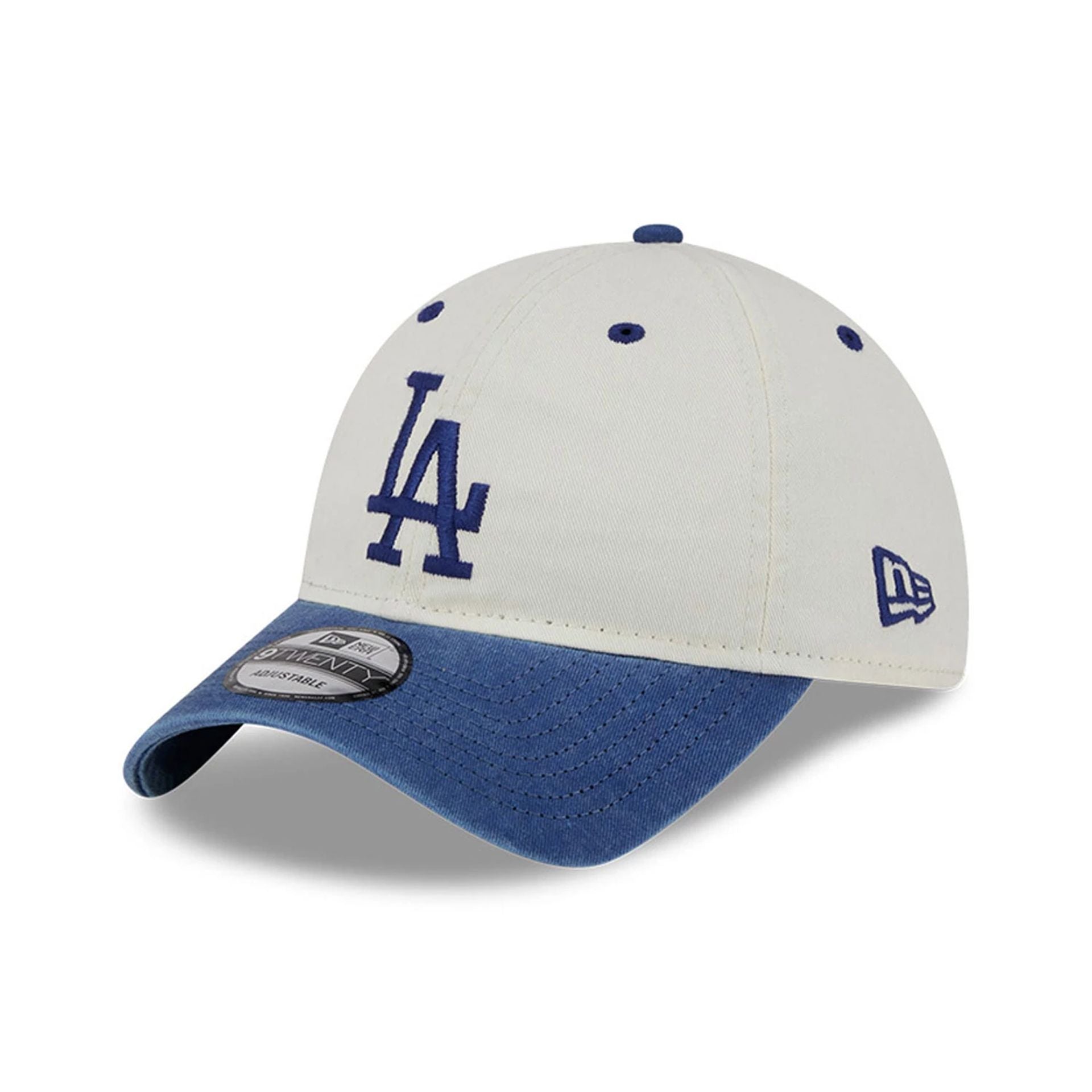 This is a LA Dodgers Classic Sidescript White 9TWENTY Adjustable Cap 3