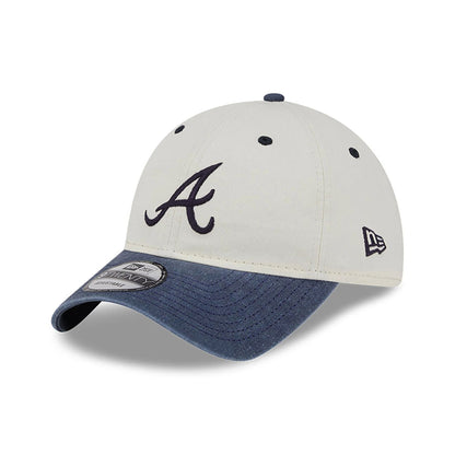 This is a Atlanta Braves Classic Sidescript White 9TWENTY Adjustable Cap 3