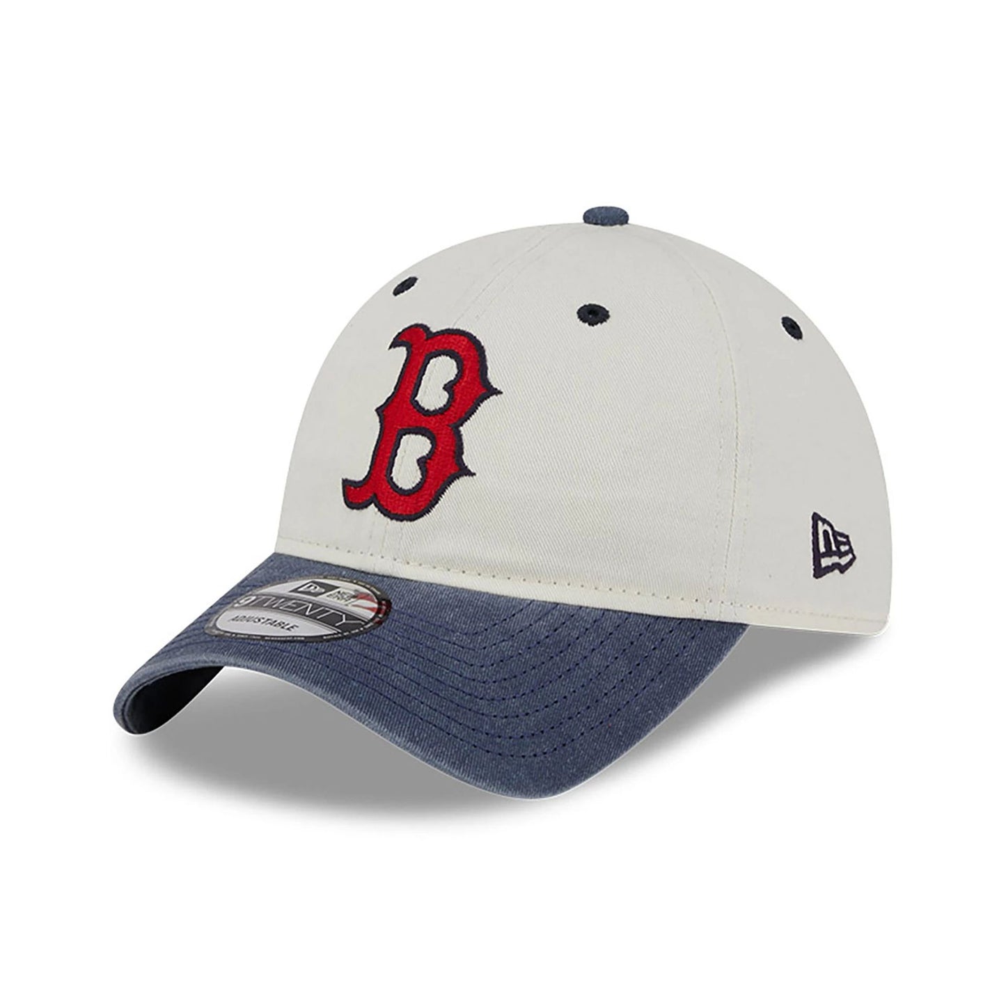 This is a Boston Red Sox Classic Sidescript White 9TWENTY Adjustable Cap 3