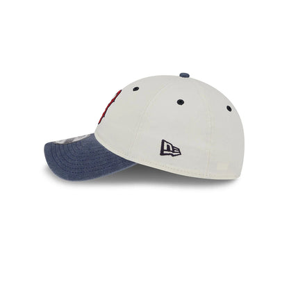 This is a Boston Red Sox Classic Sidescript White 9TWENTY Adjustable Cap 7