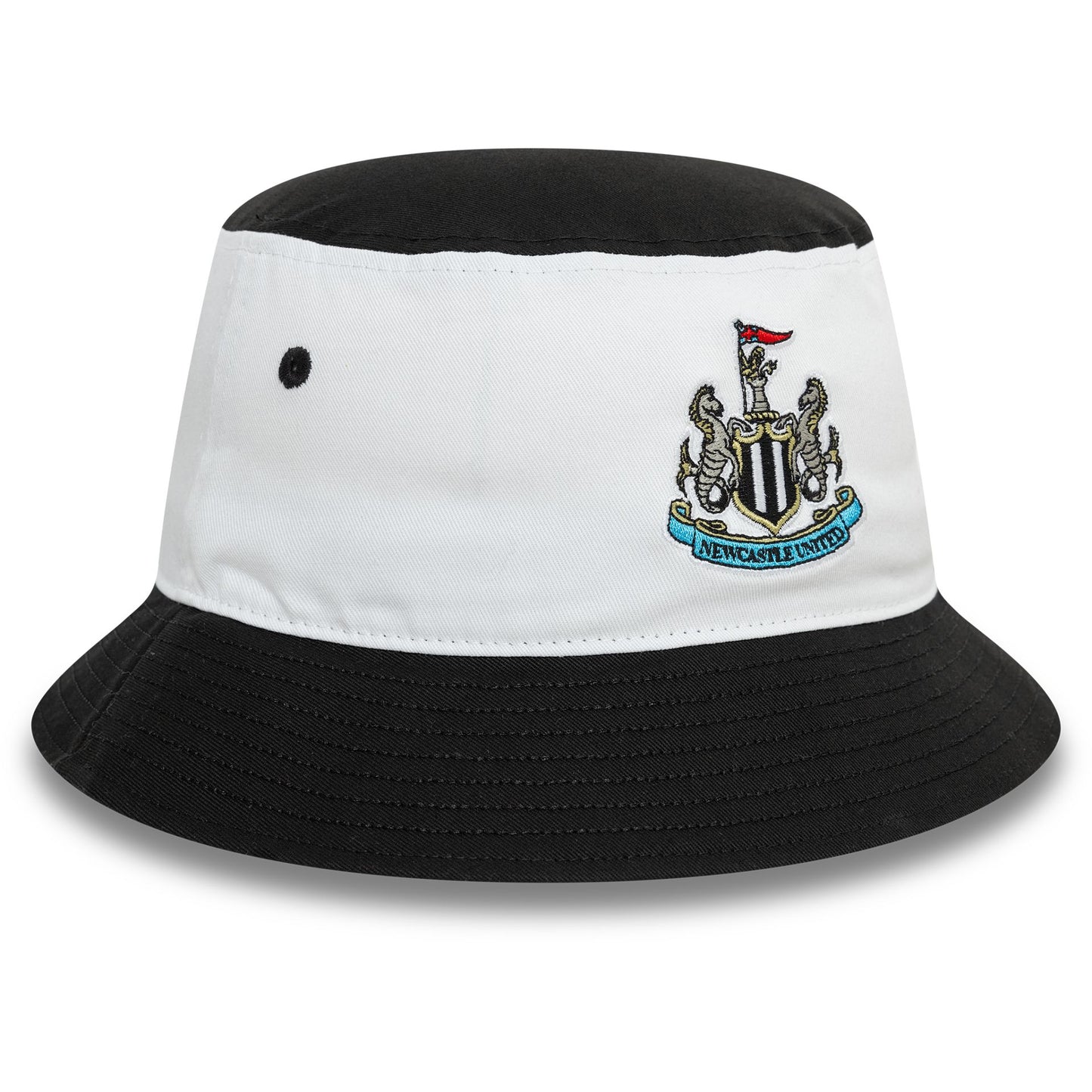 This is a Newcastle United FC 95 Retro Black Bucket Hat 4