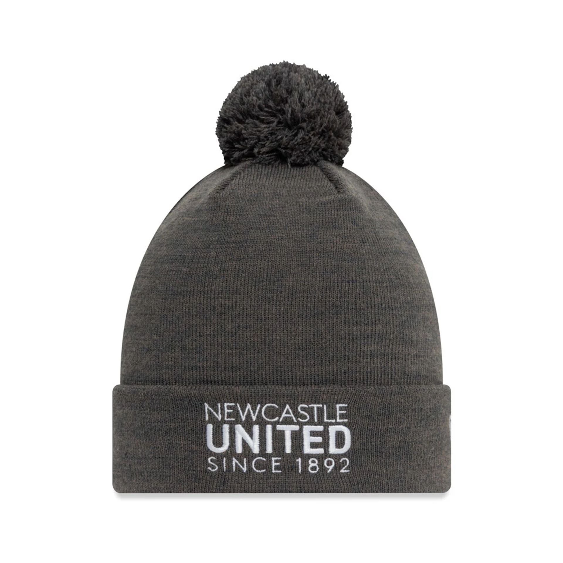 This is a Newcastle United FC Polylana® Dark Grey Cuff Knit Beanie Hat 1