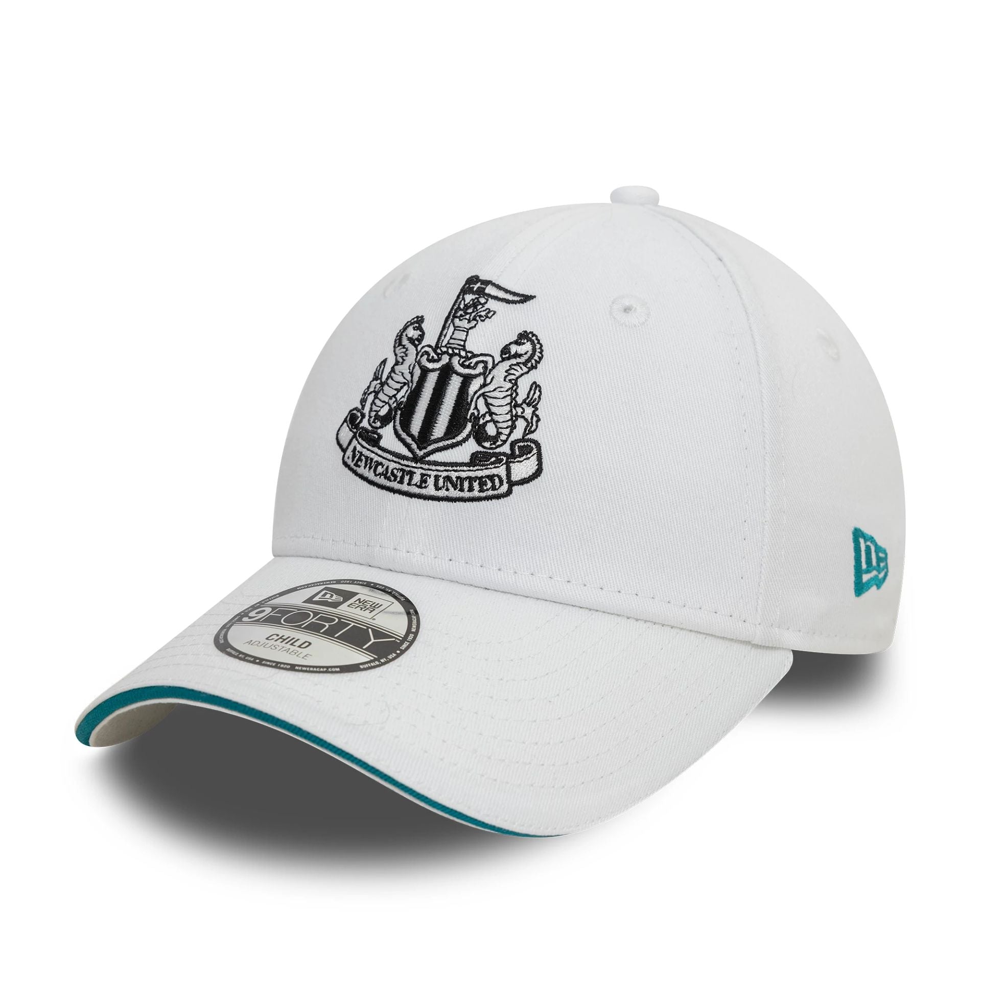 This is a Newcastle United FC Youth Third White 9FORTY Adjustable Cap 1