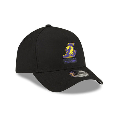 This is a LA Lakers Bristol Studio x NBA Black 9FORTY A-Frame Adjustable Cap 4