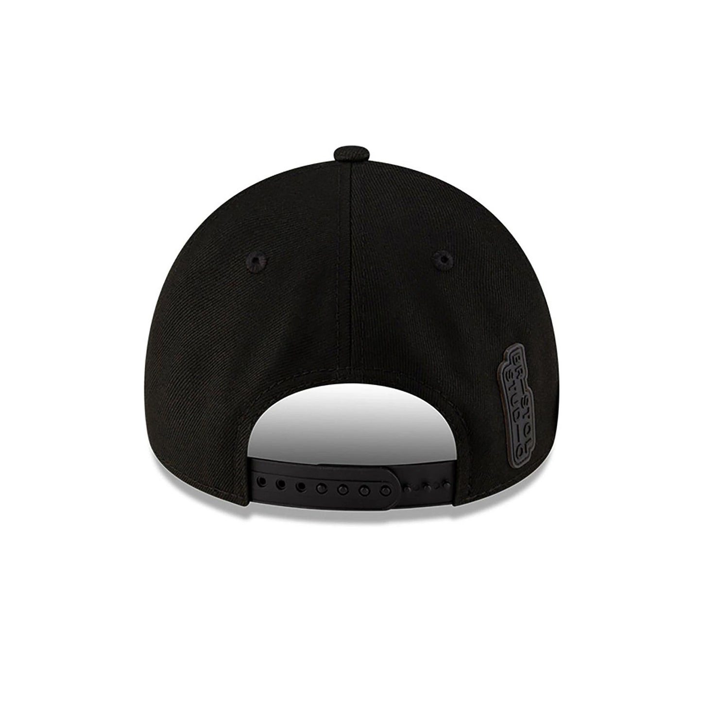 This is a LA Lakers Bristol Studio x NBA Black 9FORTY A-Frame Adjustable Cap 5