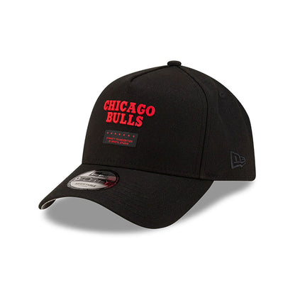 This is a Chicago Bulls Bristol Studio x NBA Black 9FORTY A-Frame Adjustable Cap 1