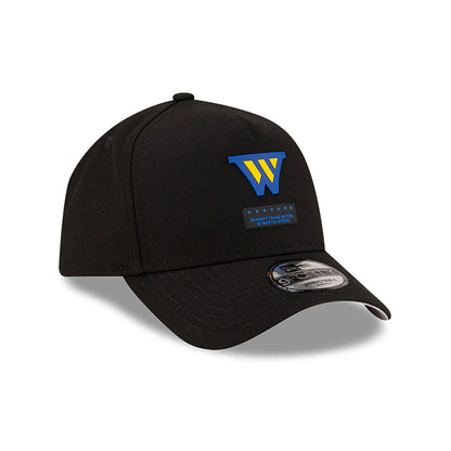 This is a Golden State Warriors Bristol Studio x NBA Black 9FORTY A-Frame Adjustable Cap 4